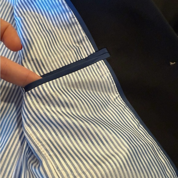 J.Crew Black Cotton‑Blend Two‑Button Blazer BP095 Gold Buttons NWT $198 Career - Picture 13 of 16